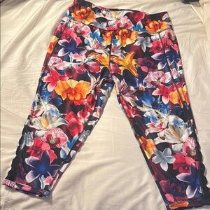 Floral woman capri Leggings